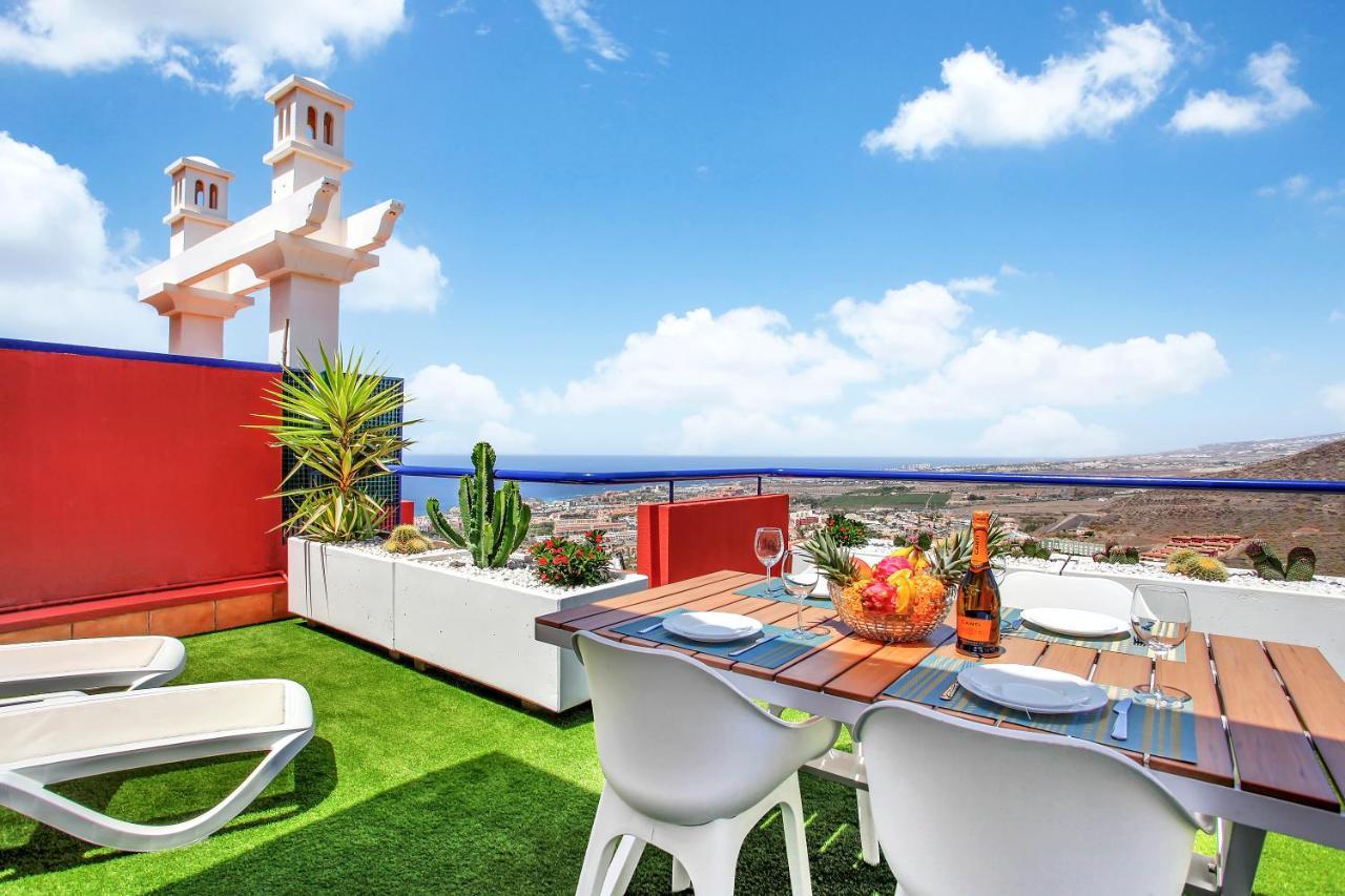 Wonderful View, Huge Terrace Solarium, Private Parking Apartamento Costa Adeje  Exterior foto