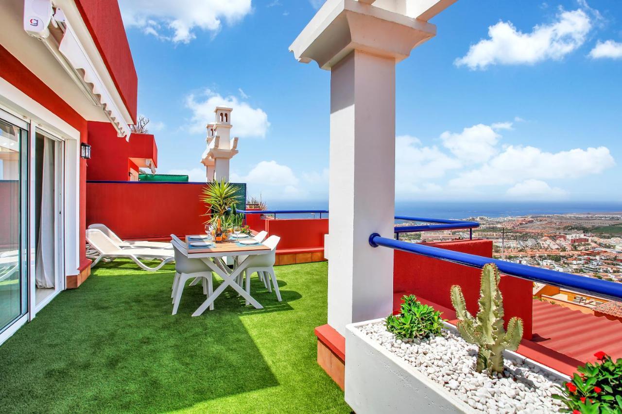 Wonderful View, Huge Terrace Solarium, Private Parking Apartamento Costa Adeje  Exterior foto