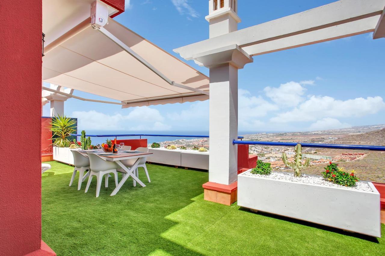 Wonderful View, Huge Terrace Solarium, Private Parking Apartamento Costa Adeje  Exterior foto